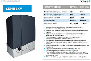 Комплект автоматики для воріт CAME BX (Італія). Мінімальний комплект