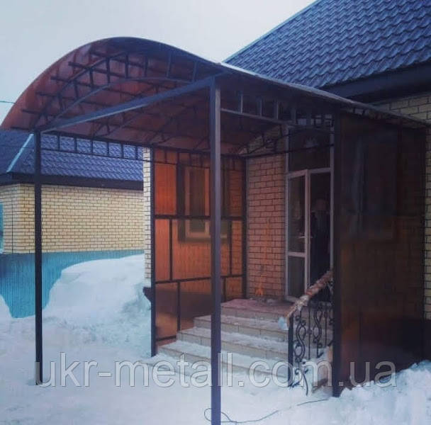 Козырьки из поликарбоната для дома под ключ - фото 5 - id-p960865329