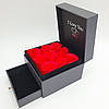Подарунковий набір мила з троянд з подарунковою коробкою I Love You, фото 7