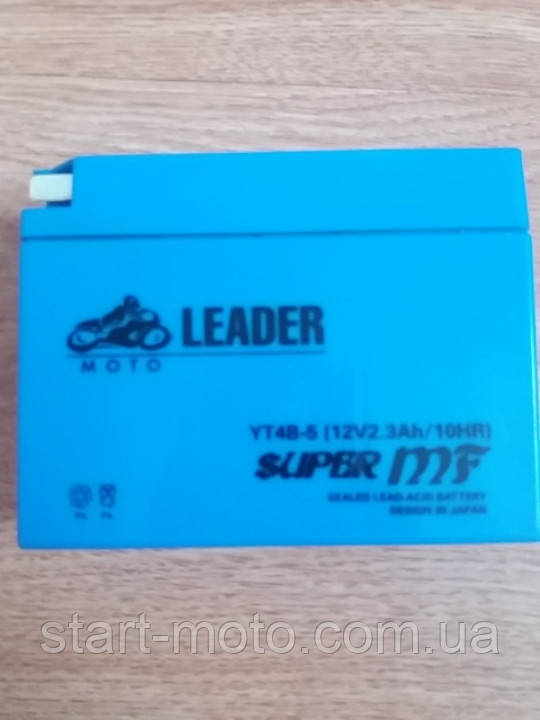 12V 2.3 А Акумулятор гелевий Suzuki Yamaha (113x39x89mm) фірма LEADER 2022 Якість, фото 1