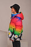 Весняна куртка на дівчинку «Веселка», принт/1, фото 5