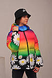 Весняна куртка на дівчинку «Веселка», принт/1, фото 8