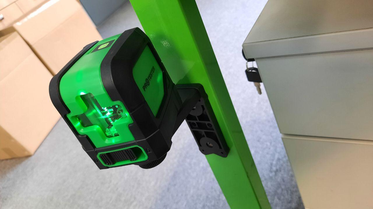 Лазерний рівень нівелір, зелений промінь 2 лінії PROTESTER LL102G, фото 1