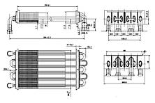 Теплообмінник до котла Ferroli Domiproject F 24/ С24, FerEasy F24 - 39819540, 39820060, фото 4