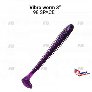 Vibro worm 3" 11-75-98-6 кальмар