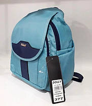 Рюкзак міський молодіжний жіночий модний бірюзовий невеликий 30*24 см Dolly 377, фото 4
