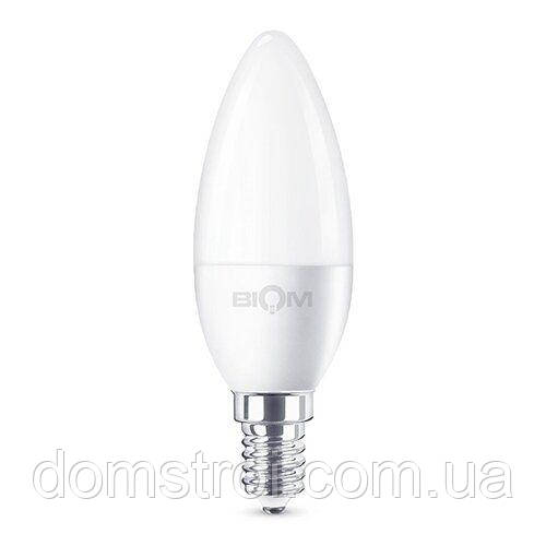 Світлодіодна лампа Biom BT-589 C37 9 W E14 4500 K матова
