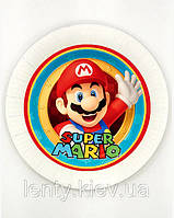 Тарілки паперові Маріо 18см Поштучно) малотиражні тарілочки -