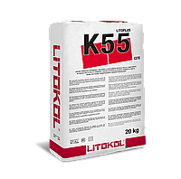 Клей для мозаики, керамогранита Litokol Litoplus K55(литокол к55) 20 кг, серый