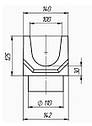Лоток водовідвідний бетонний H125, фото 4