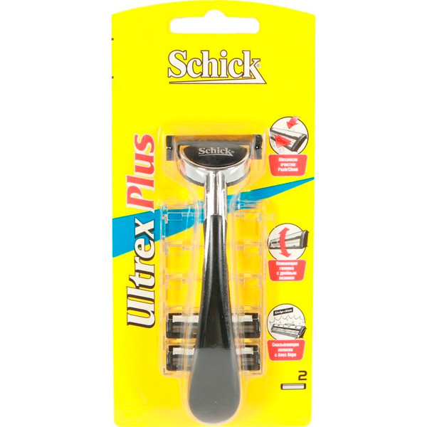 Станок Schick Ultrex Plus (2) для бритья - фото 3 - id-p1363238846