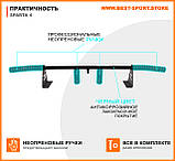 Турнік наддверний з вузьким, широким хватом і кільцем для груші Спарта-4, фото 3