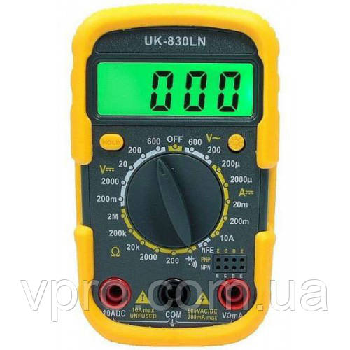 Цифровий мультиметр UK-830LN