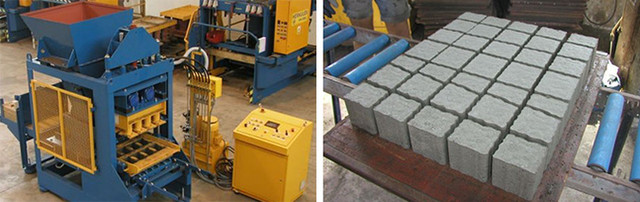 фото процесу виготовлення тротуарної бруківки