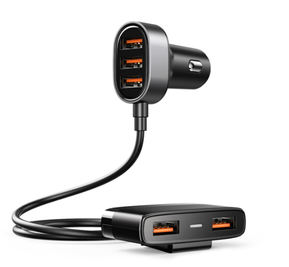Автомобільний зарядний пристрій в прикурювач (автозарядка) JOYROOM car charger JR-CL03 | 5USB 6.2A | Чорний