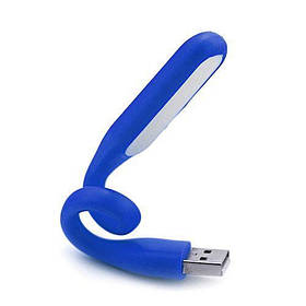 Міні LED лампа для ноутбука від USB, портативний яскравий світлодіодний ліхтарик, Блакитний