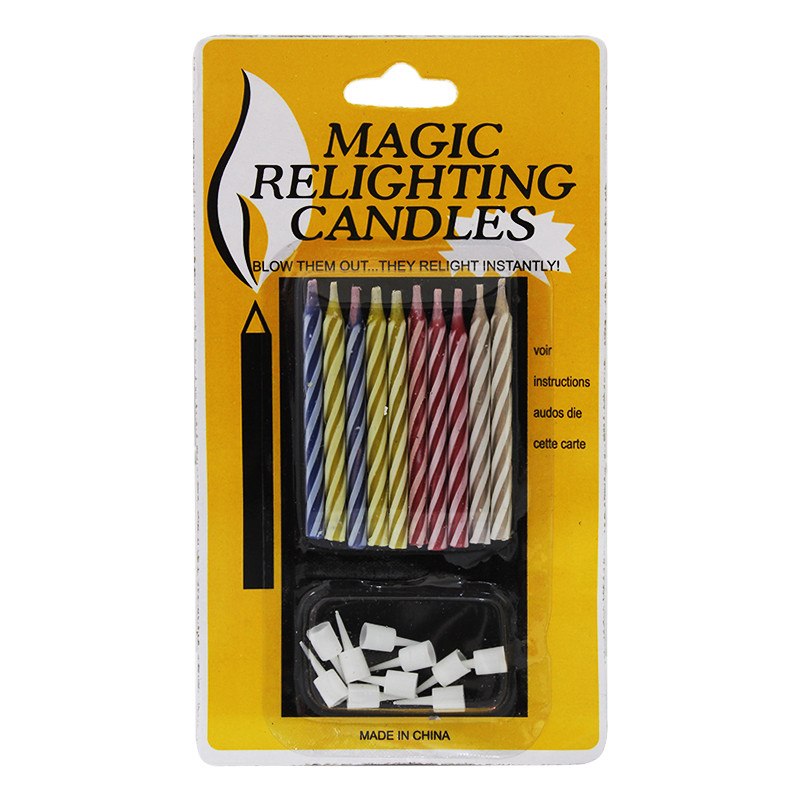 Свічка для торту "Незгасаюча" з підсвічником 5см (10 шт/уп)