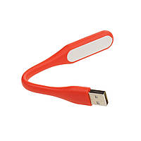 Мини LED лампа для ноутбука от USB, портативный яркий светодиодный фонарик, Красный