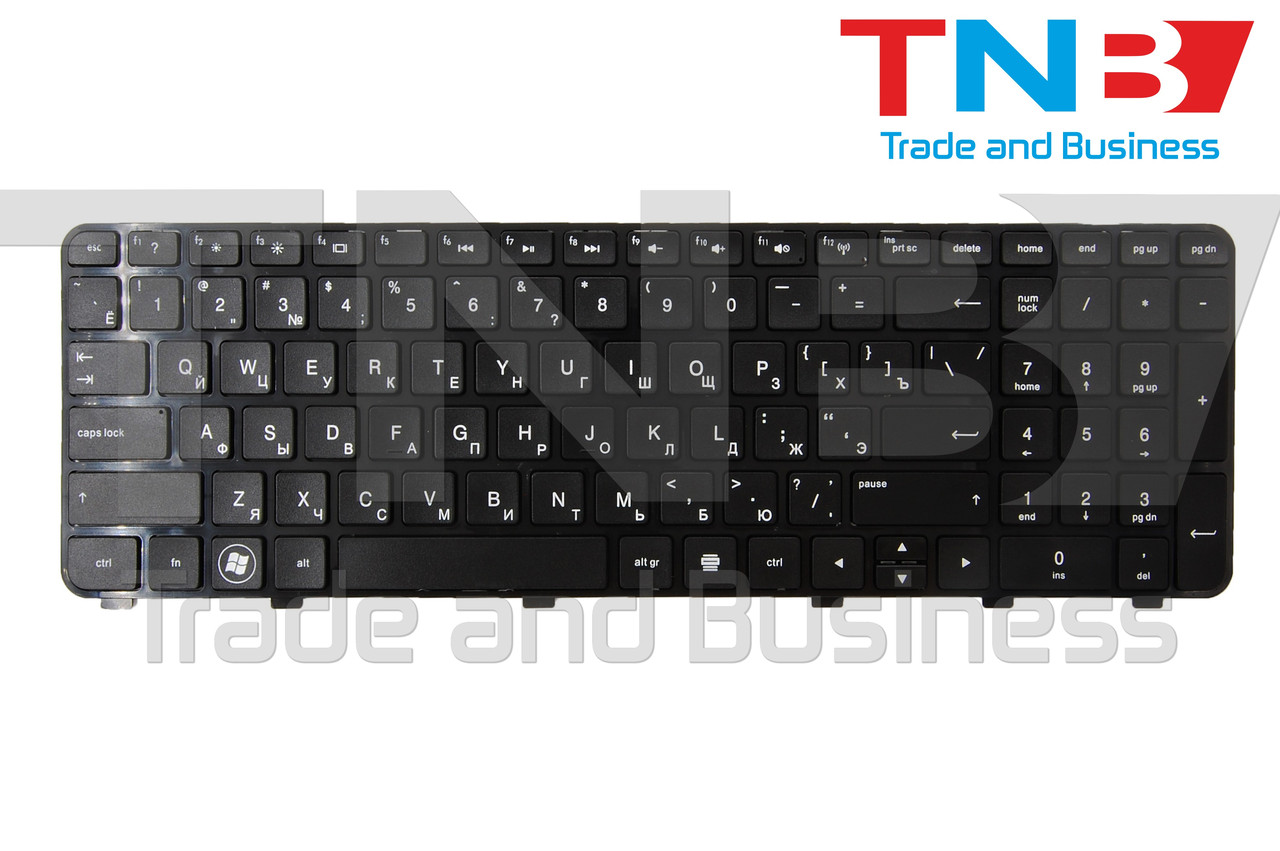 Клавіатура HP DV6-6120 DV6-6B06 TDV6-6B00 TDV6-6000 DV6-6119 DV6-6B05 TDV6-6100 DV6-6158 Черная RUUS