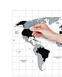 Скретч Карта Світу Travel Map World Flags, фото 4