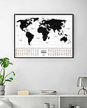 Скретч Карта Світу Travel Map World Flags, фото 5