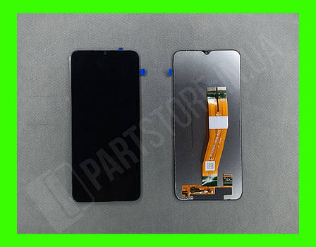 Дисплей Samsung A025F Black А02s 2021 (GH81-18456A) сервісний оригінал (без рамки) (160,5 х 72 mm), фото 2