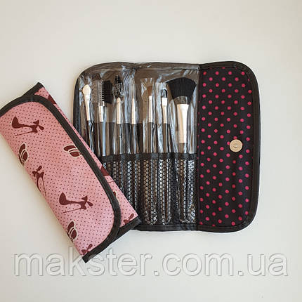Набір пензликів для макіяжу в чохлі, 7 шт., фото 2