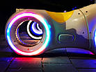 Беговел Tron Велобіг від каталка Tilly GS-0020 White/Yellow LED підсвічування Bluetooth і динаміки, фото 10