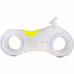 Беговел Tron Велобіг від каталка Tilly GS-0020 White/Yellow LED підсвічування Bluetooth і динаміки, фото 5