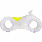 Беговел Tron Велобіг від каталка Tilly GS-0020 White/Yellow LED підсвічування Bluetooth і динаміки, фото 5