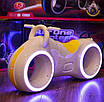 Беговел Tron Велобіг від каталка Tilly GS-0020 White/Yellow LED підсвічування Bluetooth і динаміки, фото 8