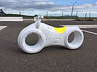 Беговел Tron Велобіг від каталка Tilly GS-0020 White/Yellow LED підсвічування Bluetooth і динаміки, фото 11