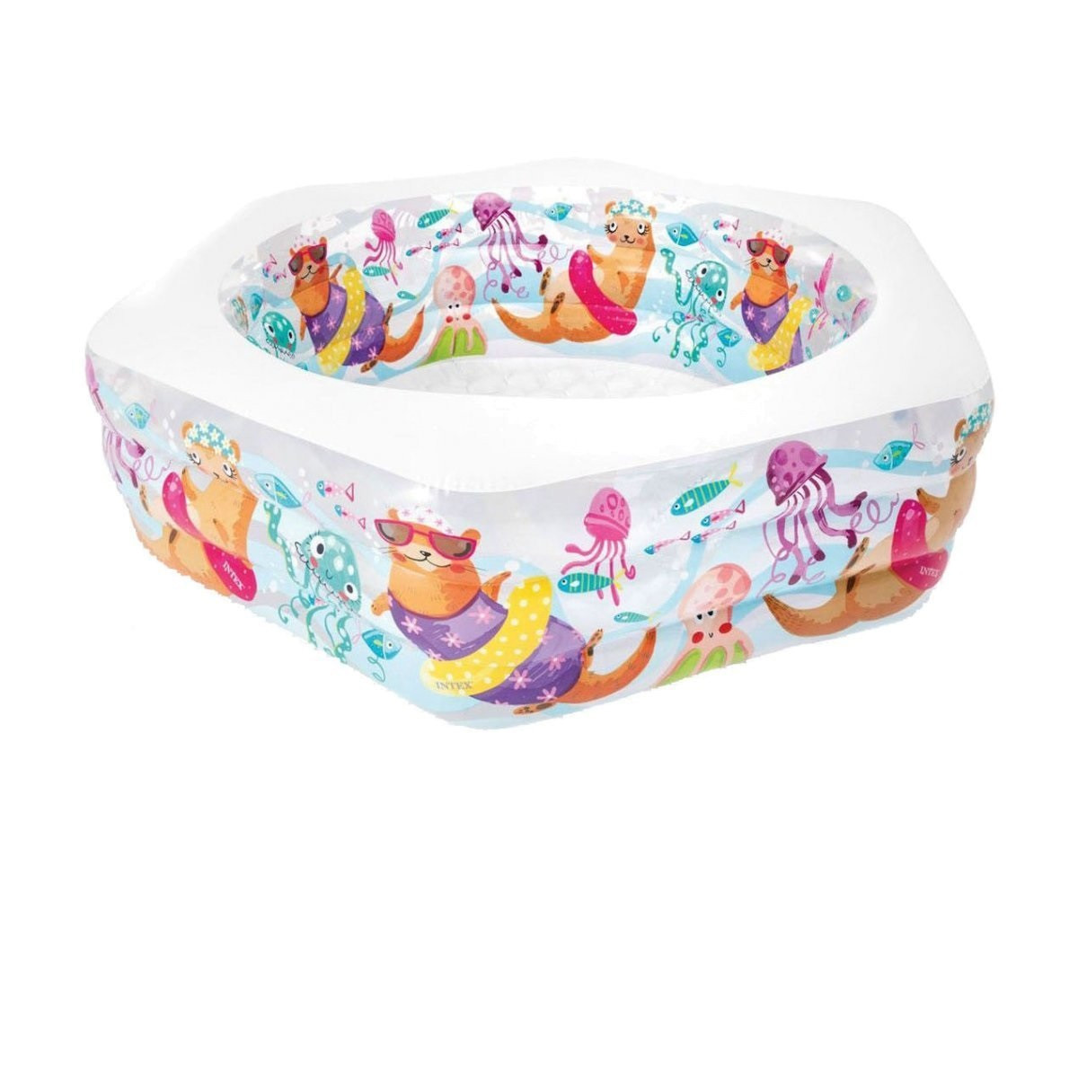 Дитячий надувний басейн Intex 56493 «Весела видра», 191 х 178 х 61 см, фото 1