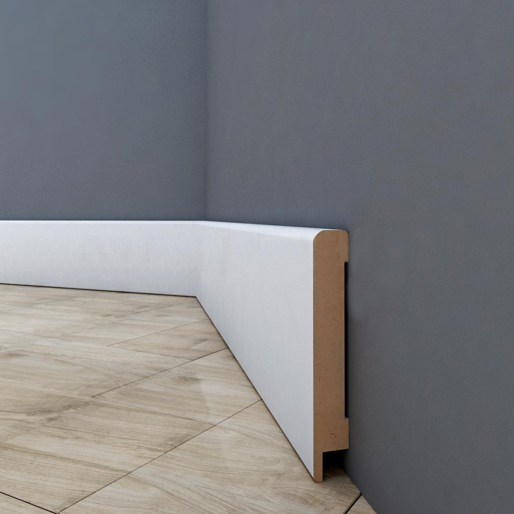 Плінтус МДФ ПП1280 розміри 2800x79x12. Плінтус підлоговий з МДФ, фото 1