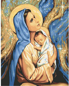Картина за номерами 40х50 см Brushme Матір Божа з дитям (GX 24165)
