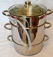 Соковарка з нержавіючої сталі на 9 літрів