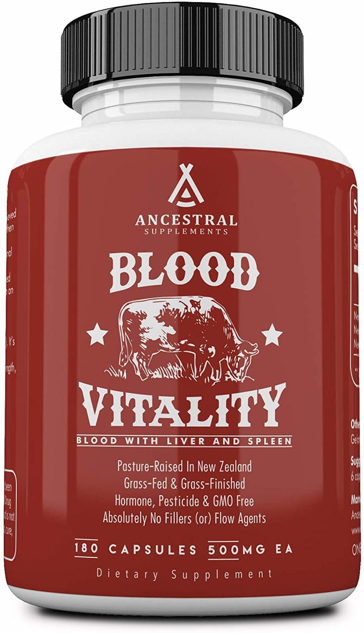 Ancestral Supplements Blood Vitality / Життєва сила крові 180 капсул