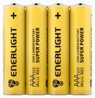 Батарейки ENERLIGHT SUPER POWER AAA 1.5V 450mAh (комплект 4 шт.)