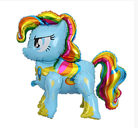 Пони "Rainbow Dash" голубая Стоячая фигура 60 см Фольга 2756
