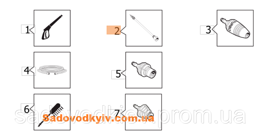 Трубка пістолета для мийки високого тиску Oleo-Mac PW 115 C (68500061), фото 1