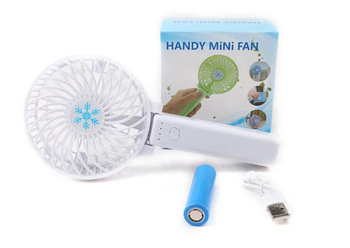 Ручний мінівентилятор-трансформер handy mini fan з акумулятором Білий (KG-1649)