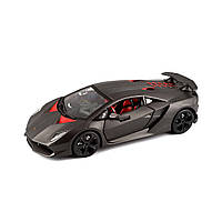 Металлическая модель авто Lamborghini Sesto Elemento Серый Металлик 1:24