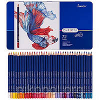 Набір кольорових олівців MARCO Chroma 8010-72TN, 72 кольори