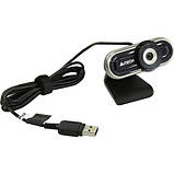 Веб-камера FullHD A4Tech PK-920H grey USB цифр. мікрофон чорн.+срібл. нова, фото 4