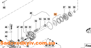 Підшипник для мийки високого тиску Oleo-Mac PW 121 C (CH04360032)