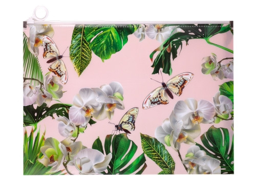 Папка на ZIP Buromax ORCHID ARABESKI А4 білий (BM.3962-12)