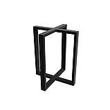 Дерев’яний стіл для кафе та ресторанів "Серія 19" з масиву ясена та металевою опорою, фото 5