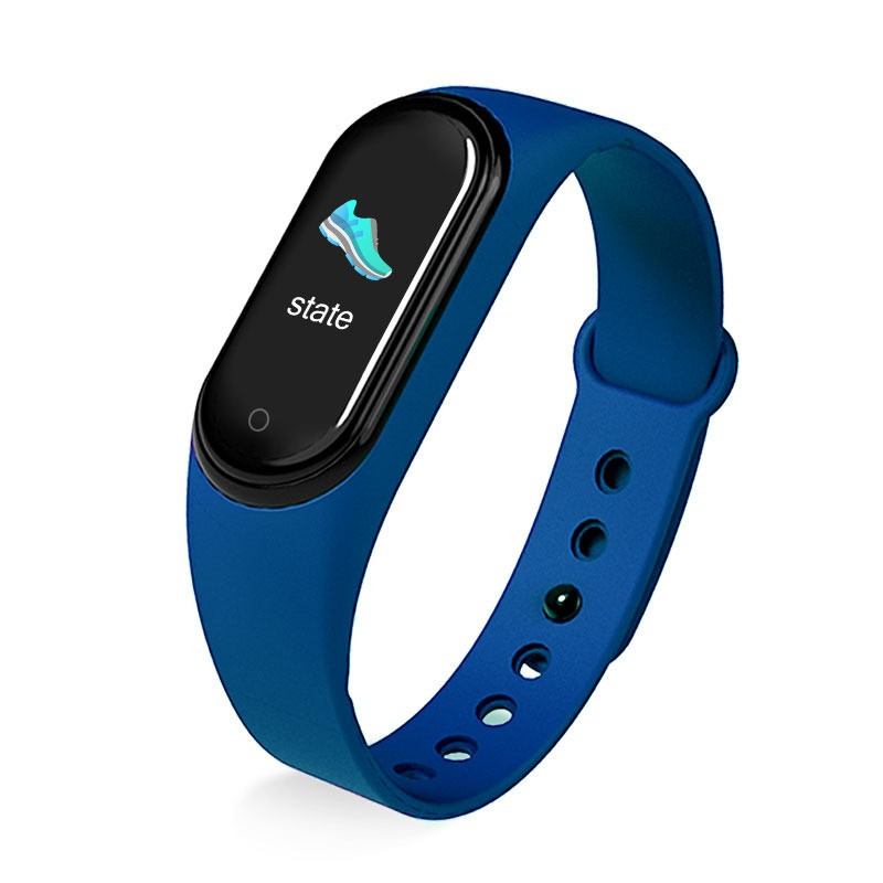 Фітнес-браслет трекер-годинник, кольоровий екран M5 Fit Smart Синій 184751