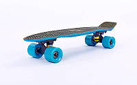 Скейт пенни борд фиш Fishskateboards Penny Board SK-410-3: Dark Green-Blue