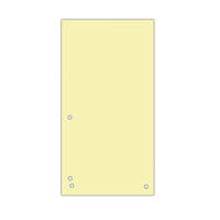 Индекс-разделитель Donau 100 шт. 105х230 мм картон желтый (8620100-11PL)